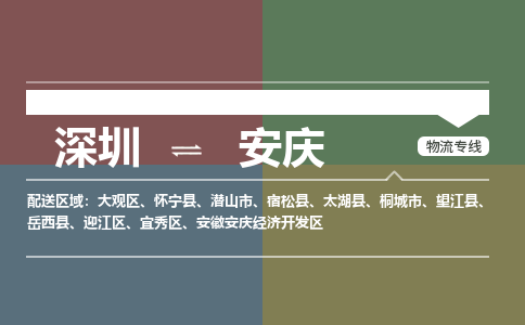 深圳到安庆物流|深圳到安庆专线|为您服务