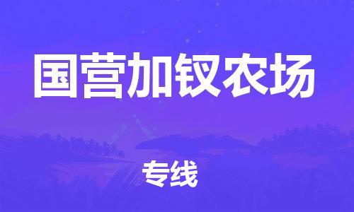 常平镇到国营加钗农场物流专线|国营加钗农场到常平镇货运|零担托