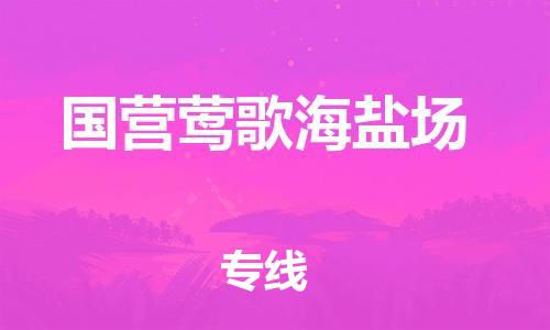 常平镇到国营莺歌海盐场物流专线-常平镇到国营莺歌海盐场货运-回头车物流