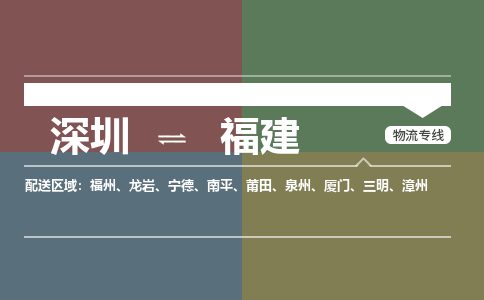 深圳到福建物流公司|深圳到福建专线|品牌线路